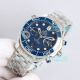 TVS Factory Swiss Clone Omega Seamaster Diver 300M Chronograph Blue Dial Steel Watch (2)_th.jpg